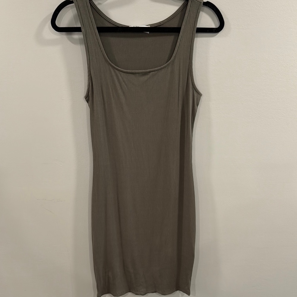 Elegant Tan Mini Dress